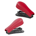 Two Red Manual Staplers With Black Base Office Stationery Tools 3d model
