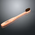 Capilo Toothbrush With Pink Handle And Brown Bristles For Daily Hygiene Use