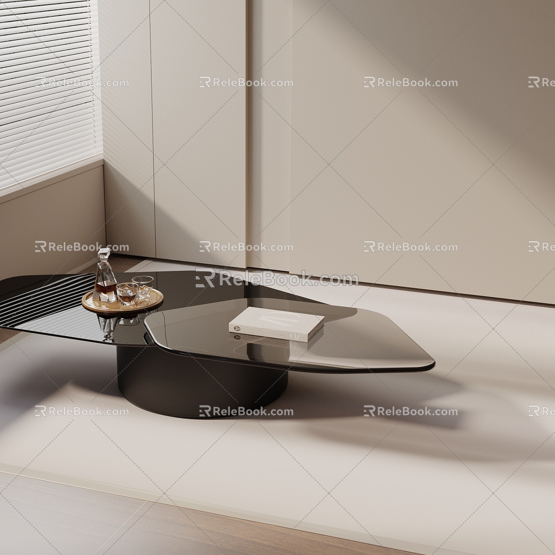 Modern coffee table 3d model