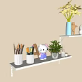 Modern Wall Decorations Bookshelf Wall Bookshelf Wall Hanging Bookshelf 3d model