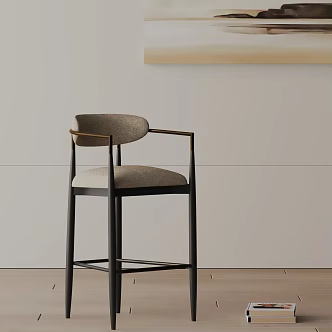 Modern Bar Chair 3d model