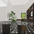 Modern Clothing Store Interior Featuring Fashion Displays Mannequins And Stylish Decor Elements