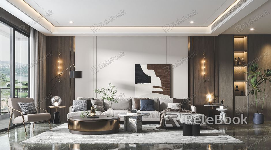 modern living room model