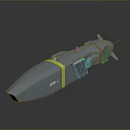 Streamlined Blue Underwater Drone With Yellow Stripes And SEAFU Logo 3d model