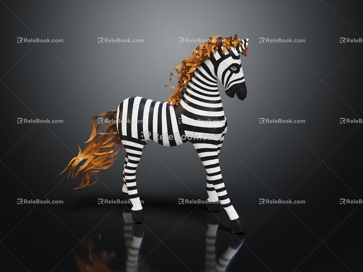 Modern Zebra Products Zebra 3d model