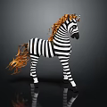 Modern Zebra Products Zebra 3d model