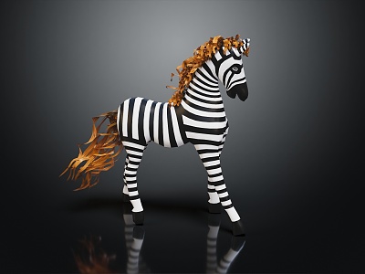 Modern Zebra Products Zebra 3d model