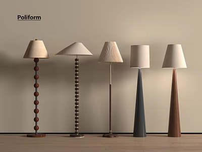 The ancient floor lamp, the ancient floor lamp, the mushroom lamp 3d model