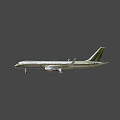 Modern White Airliner Exterior Design With Twin Engines And Landing Gear