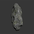Natural Grayish Green Stone with Speckles and Rough Textured Surface in Raw Form