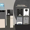 Direct drinking machine pipeline machine water dispenser tea bar machine water purifier 3d model
