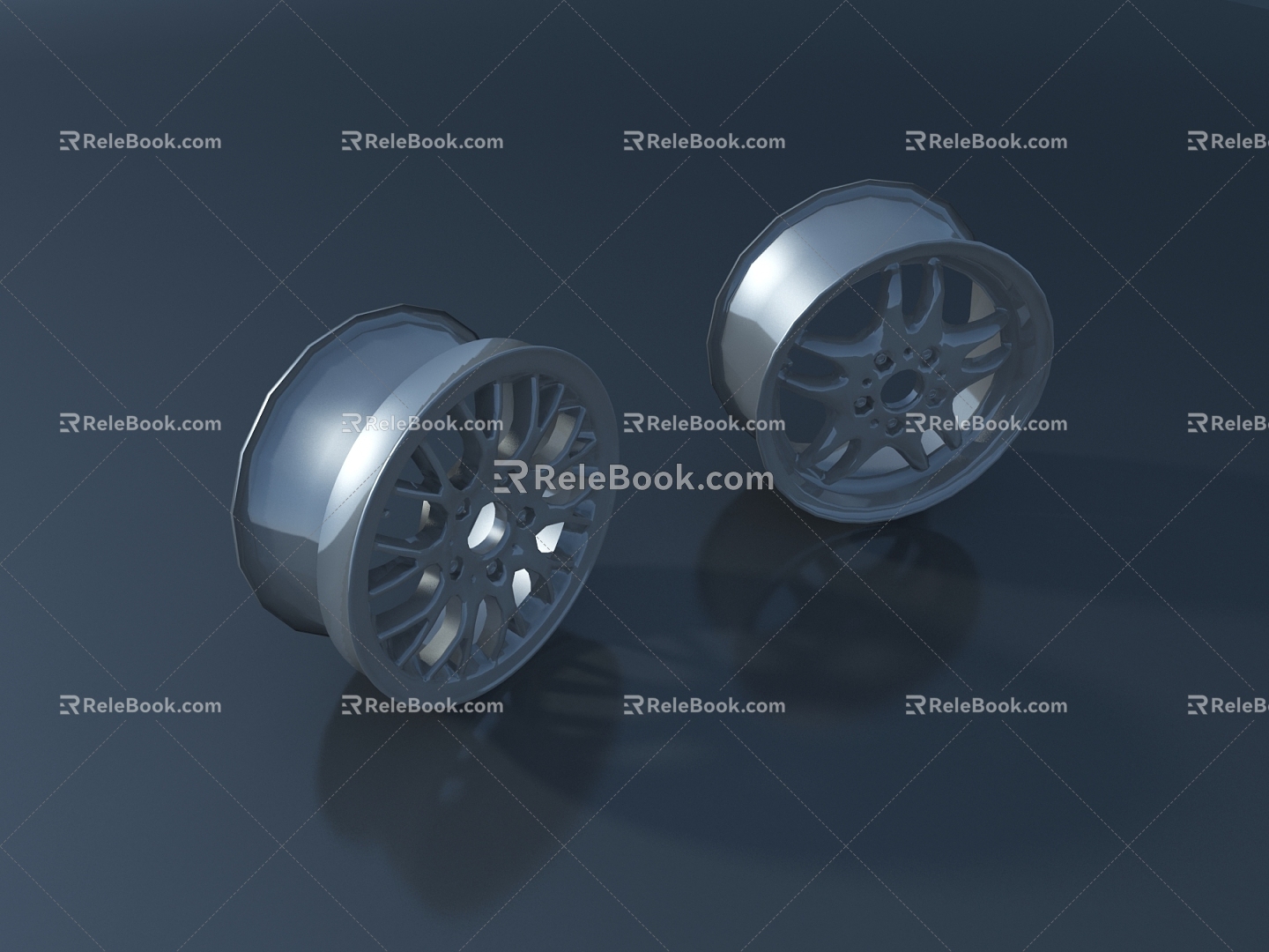 Modern hardware tire wheel wheel hub auto equipment parts 3d model