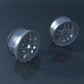 Modern hardware tire wheel wheel hub auto equipment parts 3d model