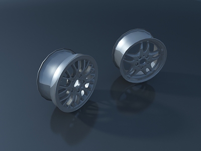 Modern hardware tire wheel hub auto equipment parts 3d model