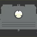 Industrial Gray Furnace With Transparent Observation Window Support Legs And White Foot Pads