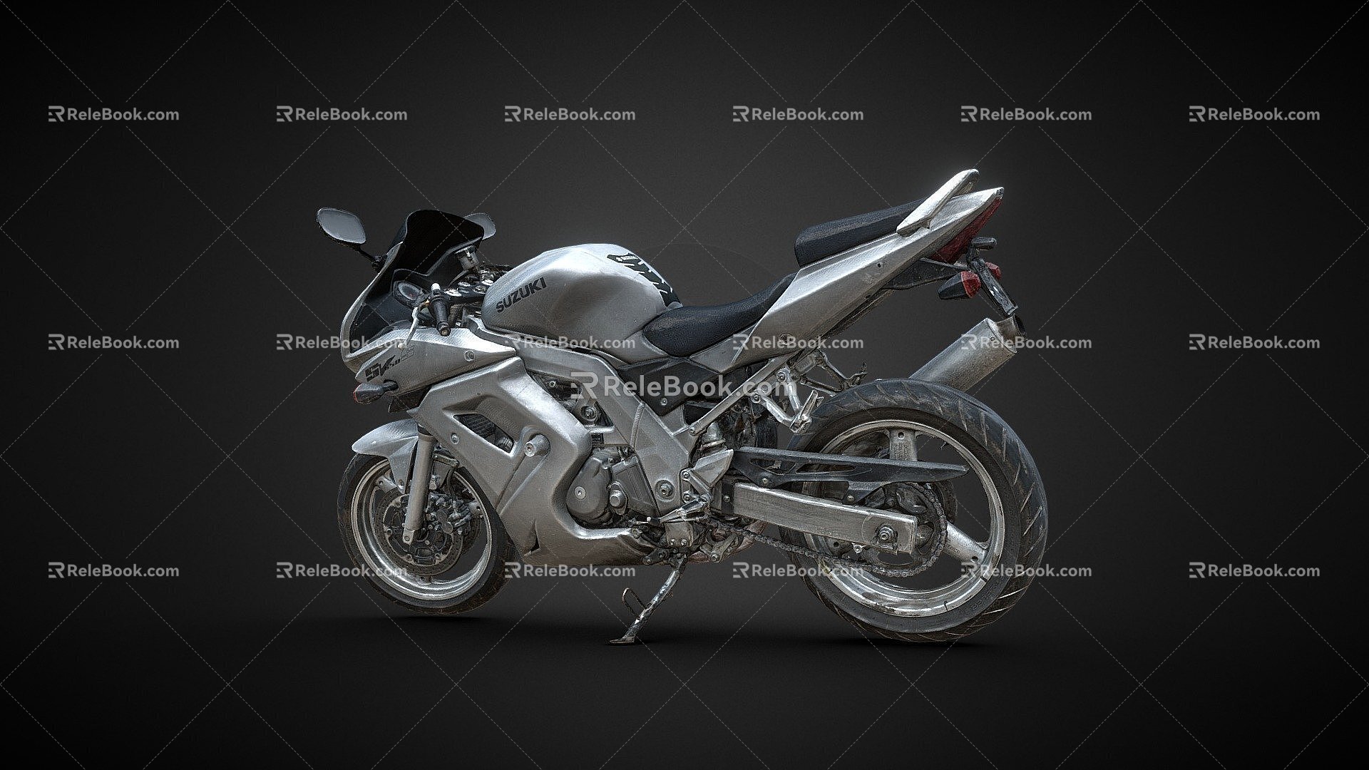 Suzuki SV650s motorcycle 3d model