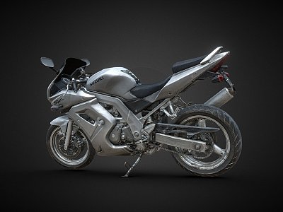 Suzuki SV650s motorcycle 3d model