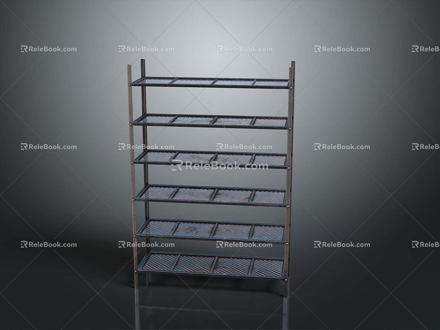 Iron frame large iron frame iron frame house factory industrial iron frame iron ladder rigid ladder work frame rigid scaffold 3d model