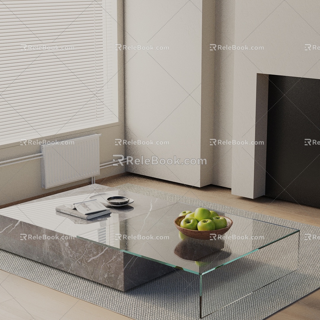 Modern coffee table model