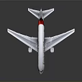 Detailed Emirates Airplane Model With White Body And Colored Tail Design