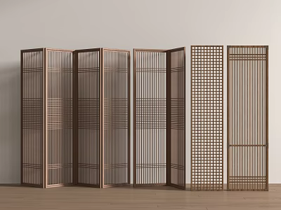 New Chinese Screen New Chinese Screen Partition 3d model