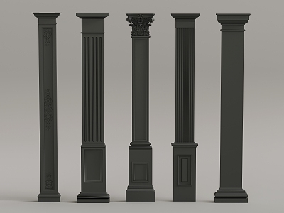 French Column 3d model