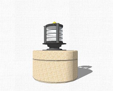 Modern lawn lamp garden lamp outdoor lamp 3d model