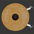 Wall Mounted Punching Bag Training Equipment With Wooden Circular Tabletop