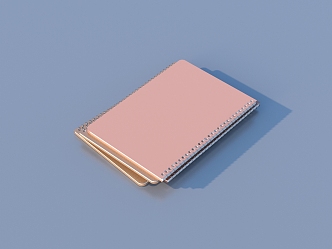 Notebook Exercise Book Exercise Book Exercise Book 3d model