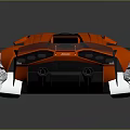 Red Sporty Supercar With Sleek Aerodynamic Design Black Accents And White Wheels