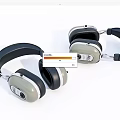 Modern Over Ear Headphones With Comfortable Ear Cups And Sleek Gray Black Design
