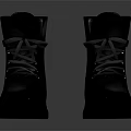 Classic Black Ankle Boots With Lace Up Front And Leather Construction For Daily Use