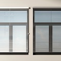 Venetian blinds, blackout blinds, lifting blinds, curtain draw blinds, roller blinds 3d model