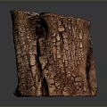 Rustic Wooden Stone Stump Decor Piece With Natural Rough Texture Design