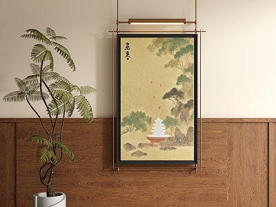 New Chinese Decorative Painting 3d model