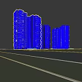 Modern High Rise Residential Buildings With Green Surroundings And Exterior Design