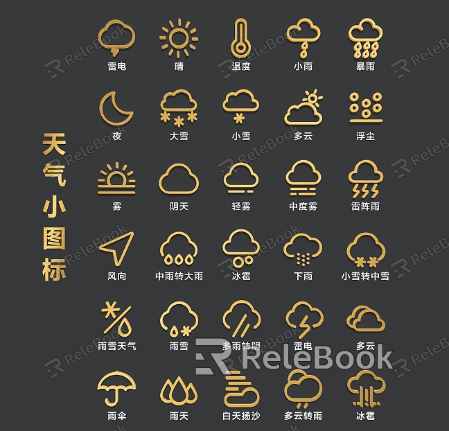 weather icon weather symbol weather element model