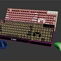 Modern Keyboard Wireless Keyboard 3d model