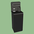Modern Black Electric Water Dispenser With Hot And Cold Functions