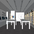 Modern Mobile Phone Store Apple Experience Store Digital Store Mobile Phone Accessories Store Display Cabinet Zhongdao Display Desk 3d model