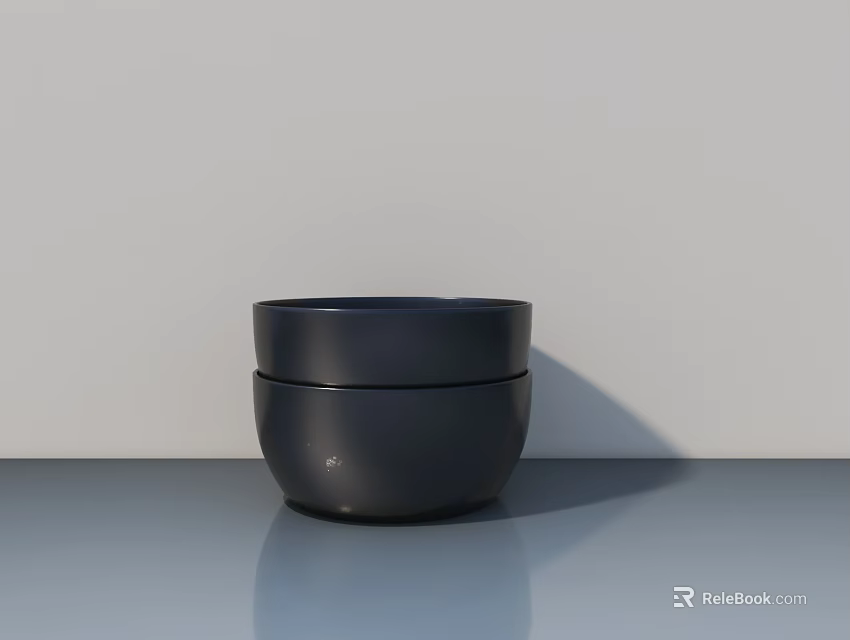 Black Modern Toilet Design With Smooth Gray Surface And White Wall Setting 3d model