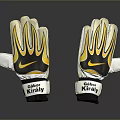 Nike Goalkeeper Gloves With Gabor Kiraly Label And Yellow Black Design For Daily Use