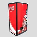 Red Coca Cola Commercial Vending Machine For Beverage Dispensing Equipment 3d model