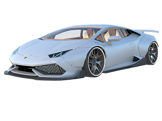 Hyundai sports car silver Lamborghini cars 3d model