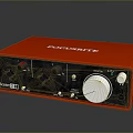 portable synthesizer mixer reverberator tuner mixer mixing equipment 3d model