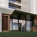 Modern Gate Simple Entrance Unit Gate 3d model