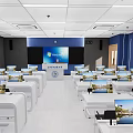 School Classroom Multifunctional Classroom Smart Classroom 3d model