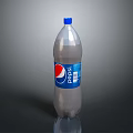 Refreshing Pepsi Soft Drink In Transparent Plastic Bottle With Blue Cap And Brand Label