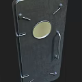 Heavy Duty Metal Security Door With Round Observation Window And Handle