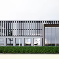 Modern Industrial Factory Building Multi-storey Factory Building Modern Factory Building Square Factory Building Multi-storey Office 3d model